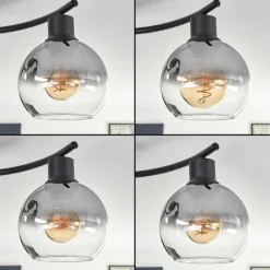Plafonnier - Verre Koyoto Clair, Fumé, 4 lumières