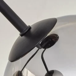 Plafonnier - Verre Koyoto Chrome, Clair, Fumé, 3 lumières