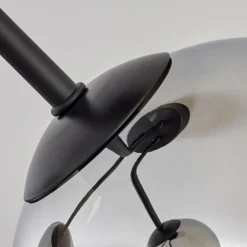 Plafonnier - Verre Koyoto Chrome, Fumé, 3 lumières