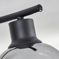 Plafonnier - Verre Koyoto Chrome, Fumé, 4 lumières