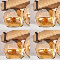 Plafonnier - Verre Montgomery Écru, Noir, 2 lumières