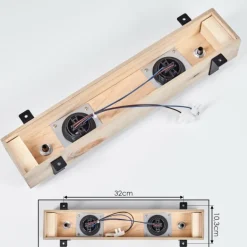 Plafonnier - Verre Montgomery Écru, Noir, 2 lumières