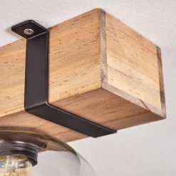 Plafonnier - Verre Montgomery Écru, Noir, 2 lumières