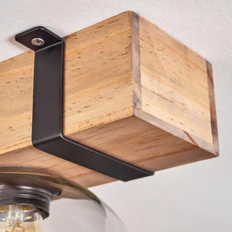 Plafonnier - Verre Montgomery Écru, Noir, 2 lumières