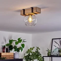 Plafonnier - Verre Montgomery Écru, Noir, 1 lumière