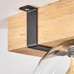 Plafonnier - Verre Montgomery Écru, Noir, 1 lumière