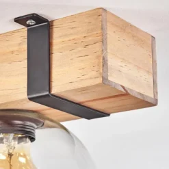 Plafonnier - Verre Montgomery Écru, Noir, 1 lumière