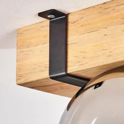 Plafonnier - Verre Montgomery Écru, Noir, 1 lumière