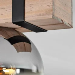 Plafonnier - Verre Montgomery Écru, Noir, 1 lumière