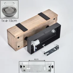 Plafonnier - Verre Montgomery Écru, Noir, 1 lumière