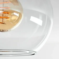 Plafonnier - Verre Montgomery Écru, Noir, 2 lumières