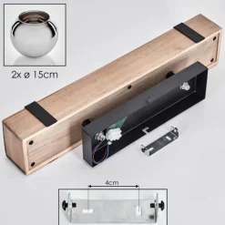 Plafonnier - Verre Montgomery Écru, Noir, 2 lumières