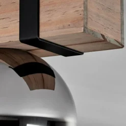 Plafonnier - Verre Montgomery Écru, Noir, 2 lumières