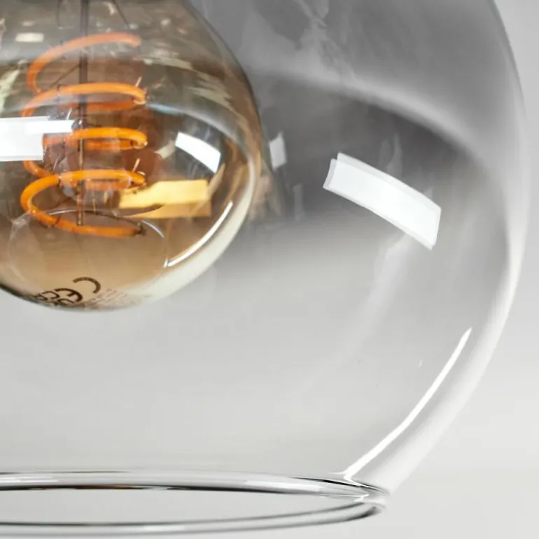 Plafonnier - Verre Montgomery Écru, Noir, 2 lumières