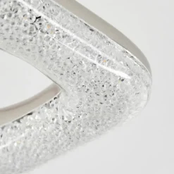 Plafonnier Villenauxe LED Chrome, Nickel mat, 4 lumières