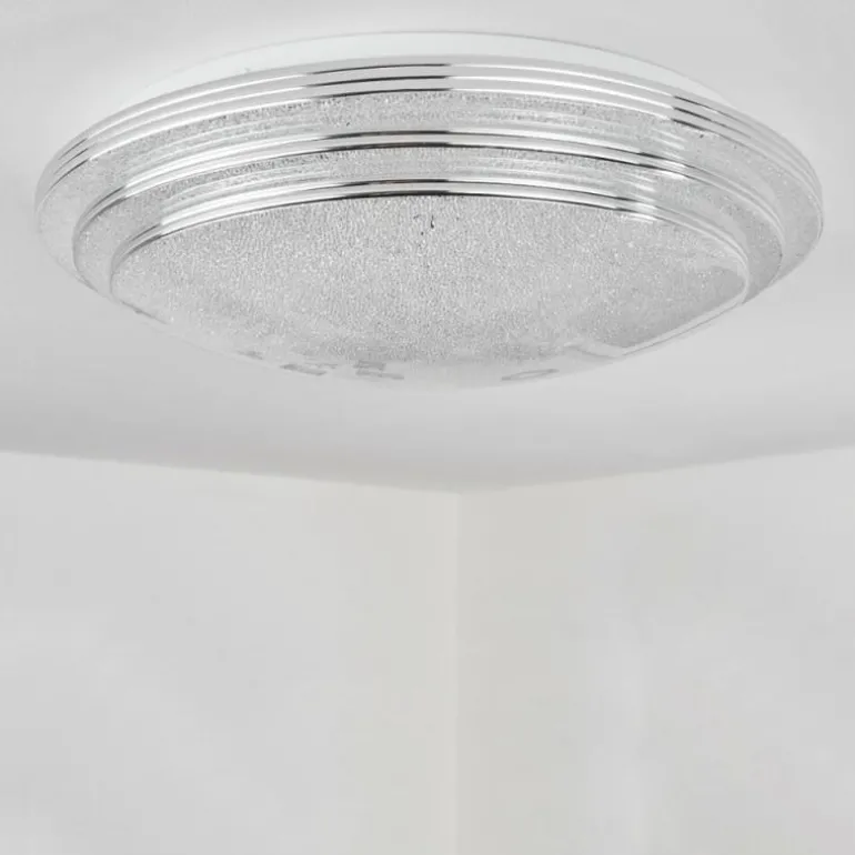 Plafonnier Villeveyrac LED Blanc, 1 lumière, Télécommandes