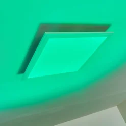 Plafonnier Voisines LED Blanc, 1 lumière, Télécommandes, Changeur de couleurs