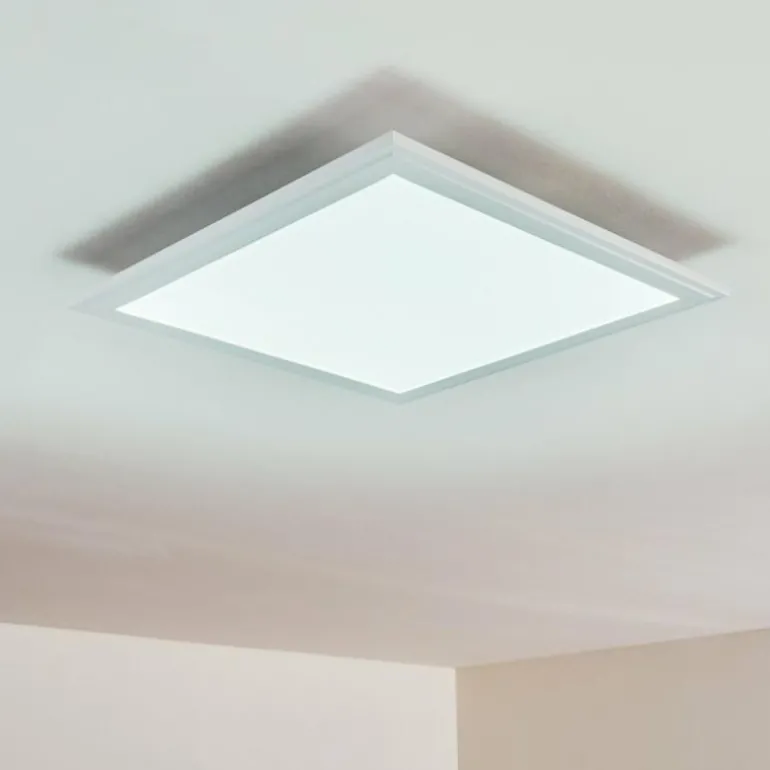 Plafonnier Voisines LED Blanc, 1 lumière, Télécommandes, Changeur de couleurs