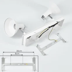 Plafonnier Vouzy Blanc, 2 lumières