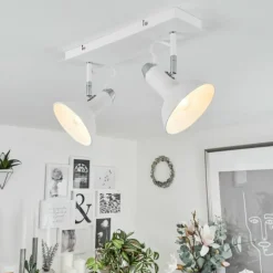 Plafonnier Vouzy Blanc, 2 lumières