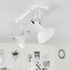Plafonnier Vouzy Blanc, 2 lumières