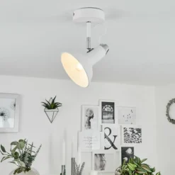 Plafonnier Vouzy Blanc, 1 lumière