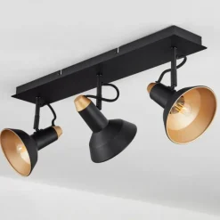 Plafonnier Vouzy Noir, 3 lumières