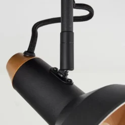 Plafonnier Vouzy Noir, 2 lumières