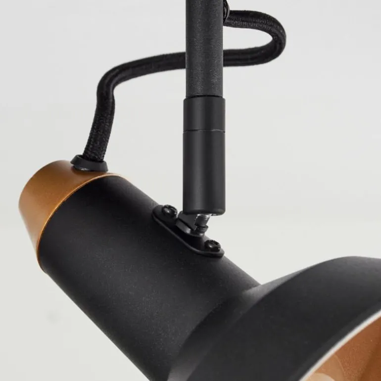 Plafonnier Vouzy Noir, 2 lumières