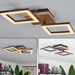 Plafonnier Walschbronn LED Écru, Noir, 1 lumière