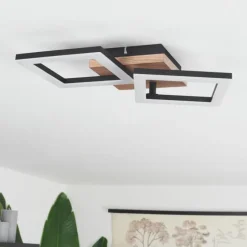 Plafonnier Walschbronn LED Écru, Noir, 1 lumière