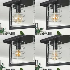 Plafonnier Wynyard Noir, 3 lumières