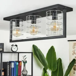 Plafonnier Wynyard Noir, 3 lumières