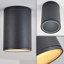 Plafonnier Agua Noir, 1 lumière