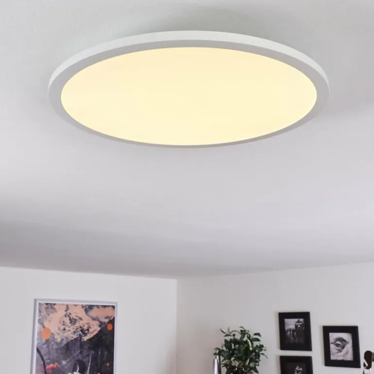 Plafonnier Ailik LED Blanc, 1 lumière, Télécommandes