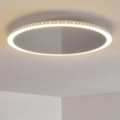 Plafonnier Aitrach LED Argenté, Blanc, 1 lumière