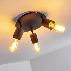 Plafonnier Ajaccio Noir, 3 lumières