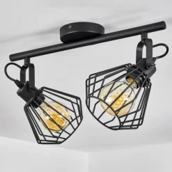 Plafonnier Albreda Noir, 2 lumières