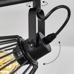 Plafonnier Albreda Noir, 3 lumières