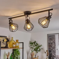 Plafonnier Albreda Noir, 3 lumières