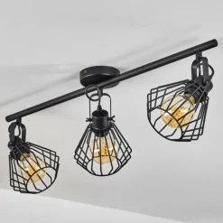 Plafonnier Albreda Noir, 3 lumières