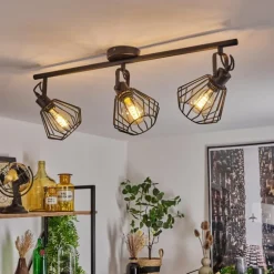 Plafonnier Albreda Noir, 3 lumières