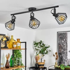 Plafonnier Albreda Noir, 3 lumières