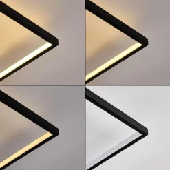 Plafonnier Alnarp LED Bois clair, Noir, 1 lumière