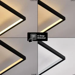 Plafonnier Alnarp LED Bois clair, Noir, 1 lumière