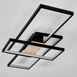 Plafonnier Alnarp LED Bois clair, Noir, 1 lumière