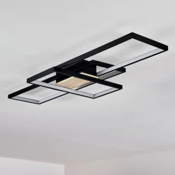 Plafonnier Alnarp LED Bois clair, Noir, 1 lumière