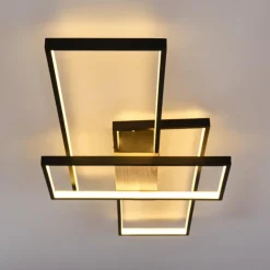 Plafonnier Alnarp LED Bois clair, Noir, 1 lumière