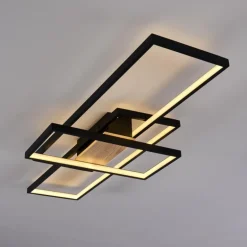 Plafonnier Alnarp LED Bois clair, Noir, 1 lumière