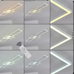 Plafonnier Alsterbro LED Blanc, 1 lumière, Télécommandes